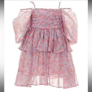 Bardot Kids Dress - Pink and Blue Floral